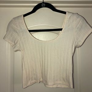 Urban Outfitters Silence + Noise Cream Crop Top